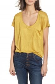 BP  Slub Knit Tee yellow at Nordstrom